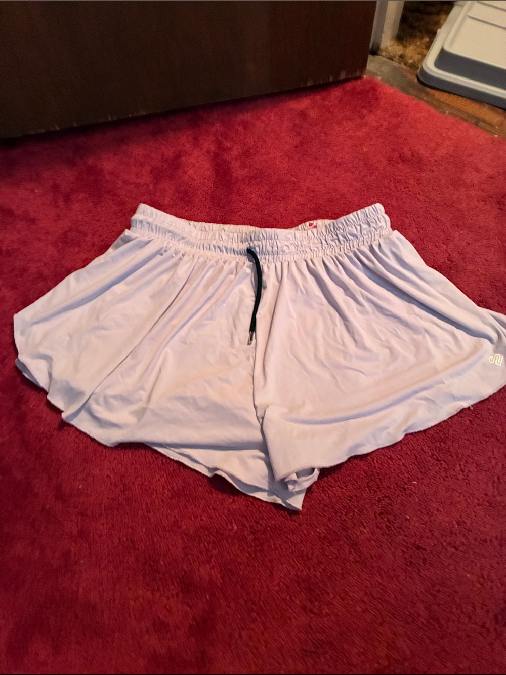 Justice Lavender Athletic Lounge Shorts with Drawstring
